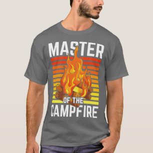 Natuur kampvuur master kamp buitenshuis Camper Fun T-shirt