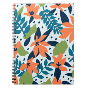 Natuur kleurrijke bloemen verkuilen notitieboek