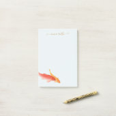 Natuur Koi Fish Specialized Post-it® Notes (Op bureau)