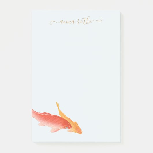 Natuur Koi Fish Specialized Post-it® Notes (Voorkant)