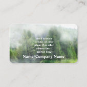 natuur kunst bergdennen in de mist visitekaartje (Achterkant)