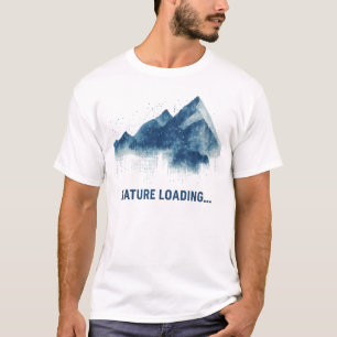 Natuur laden... Abstract gebergte T-shirt