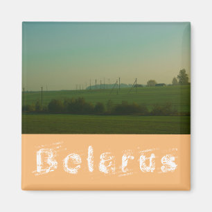 Natuur Landscape Field Meadow Belarus Magnet Magneet