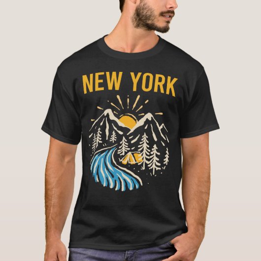 Natuur Landscape New York T-shirt (Voorkant)