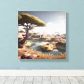 Natuur Landschap Canvas Afdruk (Insitu (Houten vloer))