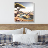 Natuur Landschap Canvas Afdruk (Insitu (Slaapkamer))