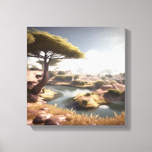Natuur Landschap Canvas Afdruk (Voorkant)