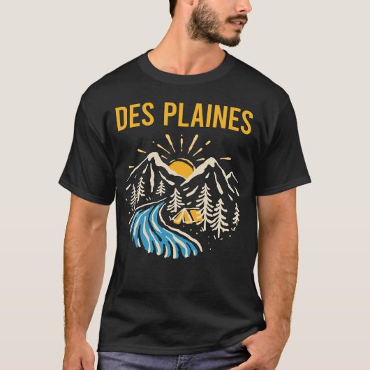 Natuur Landschap Des Plaines T-shirt (Voorkant)