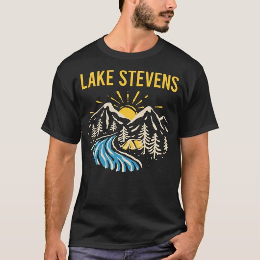Natuur Landschap Meer van Stevens T-shirt (Voorkant)