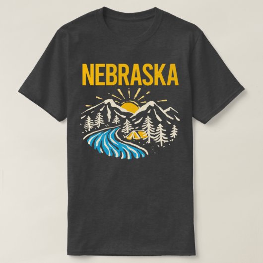Natuur Landschap Nebraska T-shirt (Design voorkant)