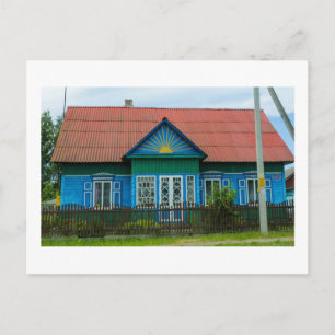 Natuur Landschap Rural Village Hut House Briefkaart