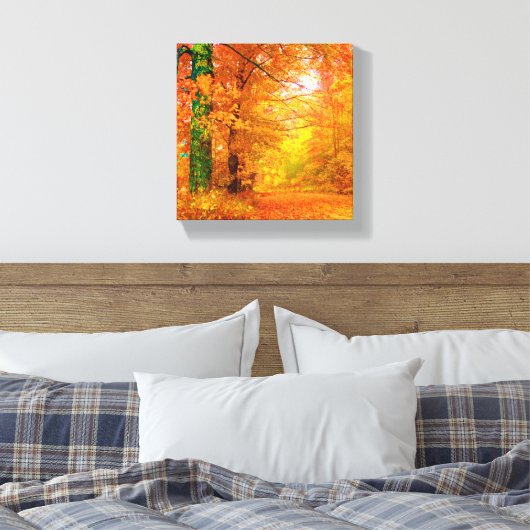 Natuur Landschap Vermont Autumn Canvas Afdruk (Insitu (Slaapkamer))