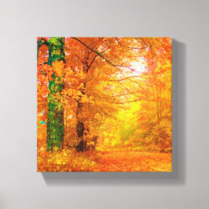 Natuur Landschap Vermont Autumn Canvas Afdruk