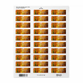 Natuur Landschap Vermont Autumn Etiket (Full Sheet)