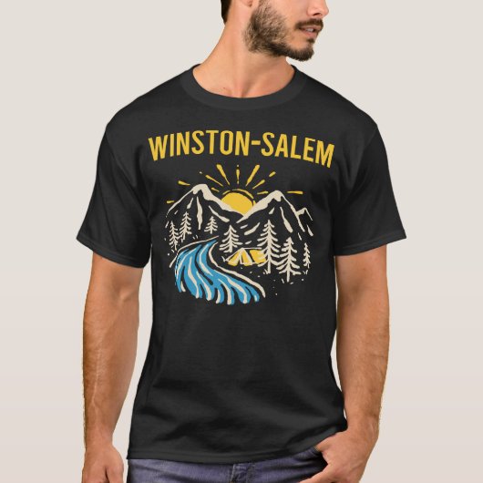 Natuur Landschap Winston-Salem T-shirt (Voorkant)