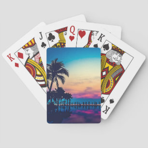 Natuur Landschap Zwembad Palmboom-25925 Pokerkaarten