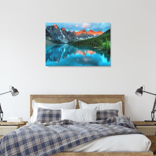 Natuur Landschapsberglandschap Canvas Afdruk (Insitu (Slaapkamer))