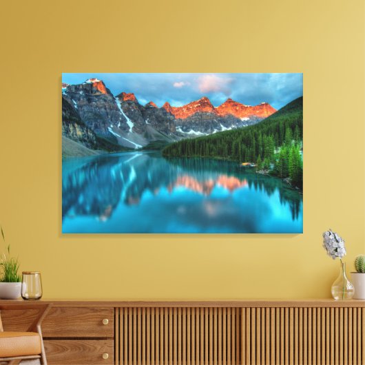 Natuur Landschapsberglandschap Canvas Afdruk (Insitu (Woonkamer))