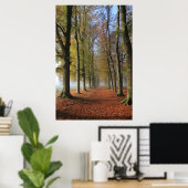 Natuur landschapsfotografie herfstbomen poster (Thuiskantoor)