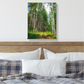 Natuur Landschapslandschap Forest Birch Belarus Canvas Afdruk (Insitu (Slaapkamer))