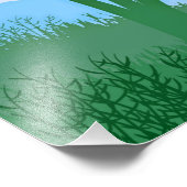 Natuur landschapslandschap foto afdruk (Hoek)