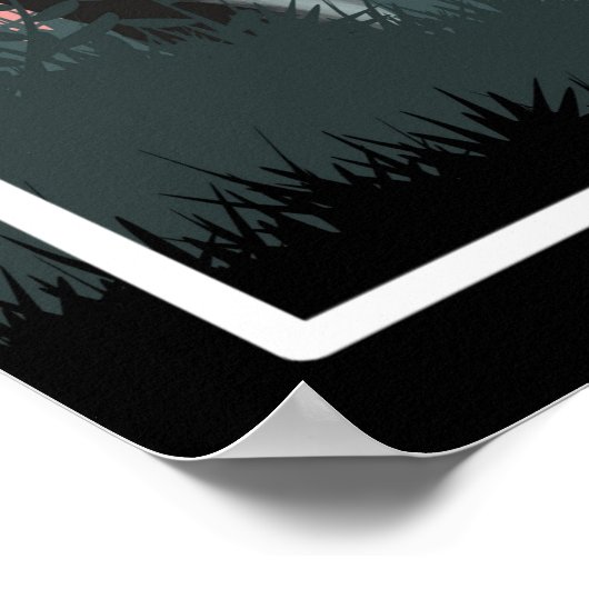 Natuur landschapslandschap poster (Hoek)