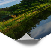 Natuur landschapslandschapsmeer Sky Belarus Poster (Hoek)