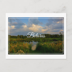 Natuur Landschapslandschapsmeer Wit-Russisch Brief Briefkaart