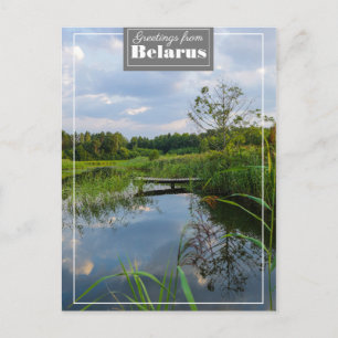 Natuur Landschapslandschapsmeer Wit-Russisch Brief Briefkaart
