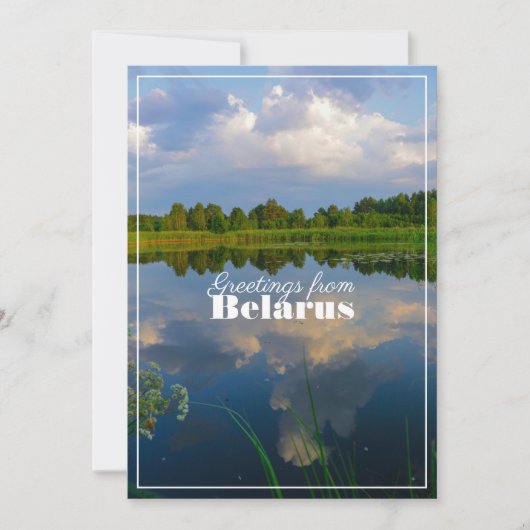 Natuur Landschapslandschapsmeer Wit-Russische plat (Voorkant)