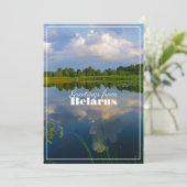 Natuur Landschapslandschapsmeer Wit-Russische plat (Staand voorkant)