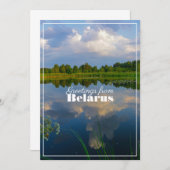 Natuur Landschapslandschapsmeer Wit-Russische plat (Voorkant / Achterkant)