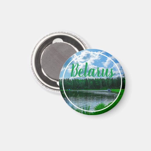 Natuur Landschapsmeer Sky Belarus Magnet Magneet (Voorkant / Achterkant)