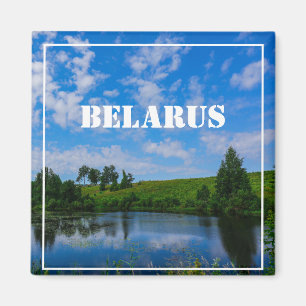 Natuur Landschapsmeer Sky Belarus Magnet Magneet