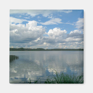 Natuur Landschapsmeer Sky Belarus Magnet Magneet