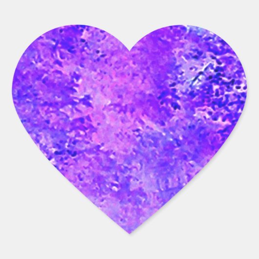 Natuur lavender hart sticker (Voorkant)