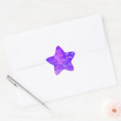 Natuur lavender ster sticker (Envelop)