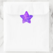 Natuur lavender ster sticker (Tas)