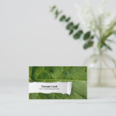 Natuur  Leaf Closeup Visitekaartje (Staand voorkant)