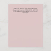 Natuur Liefhebbers Bruiloft Foral Groen Rustiek Bo Flyer (Achterkant)