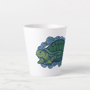 Natuur liefhebbers schildpad kunst schildpadden latte mok