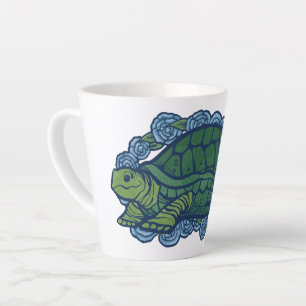 Natuur liefhebbers schildpad kunst schildpadden latte mok