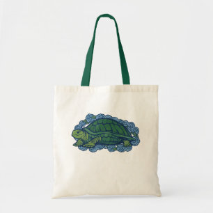 Natuur liefhebbers schildpad kunst schildpadden tote bag