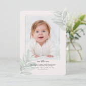 Natuur Lijst Foto geboorteaankondiging Aankondiging (Staand voorkant)