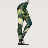 Natuur Lotus Waterlelie Vijverlandschap Leggings (Rechts)