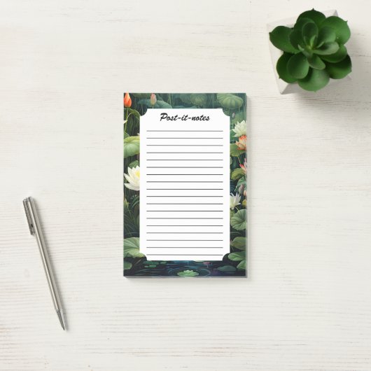 Natuur Lotus Waterlelie Vijverlandschap Post-it® Notes (Kantoor)