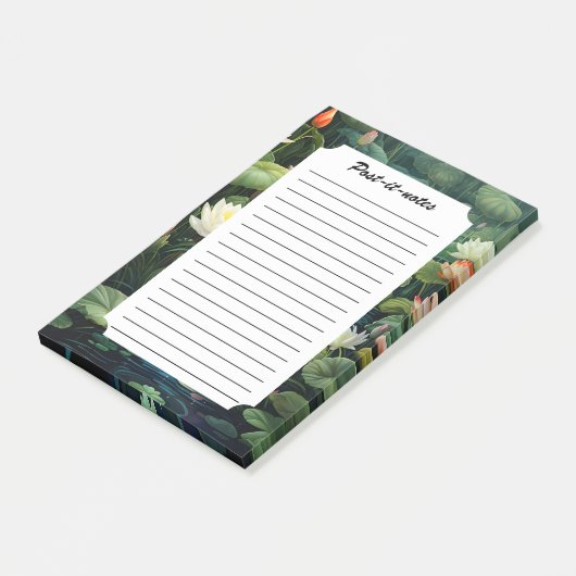 Natuur Lotus Waterlelie Vijverlandschap Post-it® Notes (Schuin)