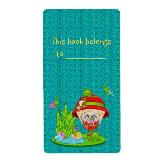 Natuur Lover Frog Faery Etiket (Voorkant)