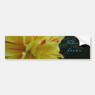 Natuur Lover gele bloem Bumpersticker