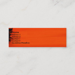 Natuur Meisje Poppy Business/Profile Card Mini Visitekaartje
